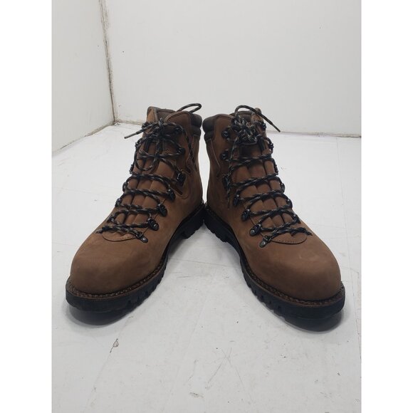 Zamberlan 631 Civetta Leather Hiking Boots Gore TEX Size 13 Taupe Pre Owned - Picture 5 of 8